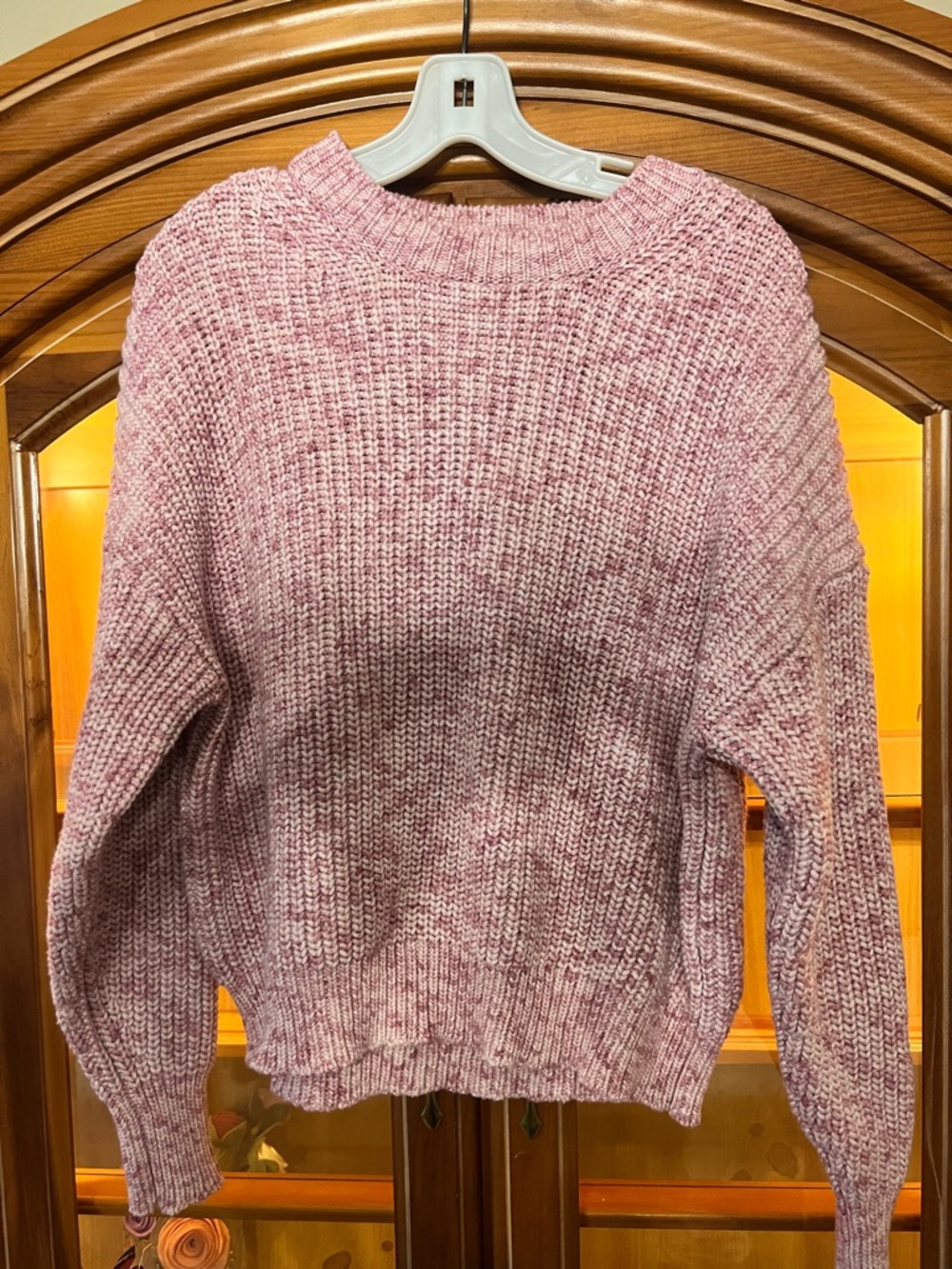 JCrew Cozy Pink Knit Crewneck Sweater - Women's Pullover